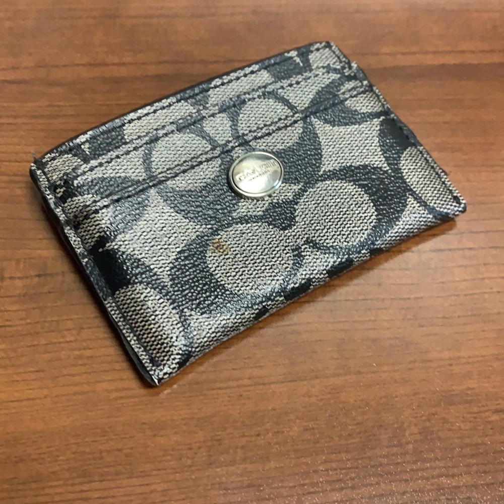 Coach Logo Card Holder